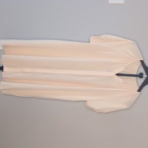 Cream Button-Up Dress